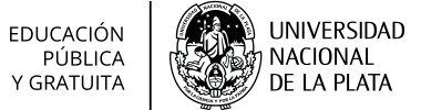 Escudo de la UNLP. Colores Negro y Blanco